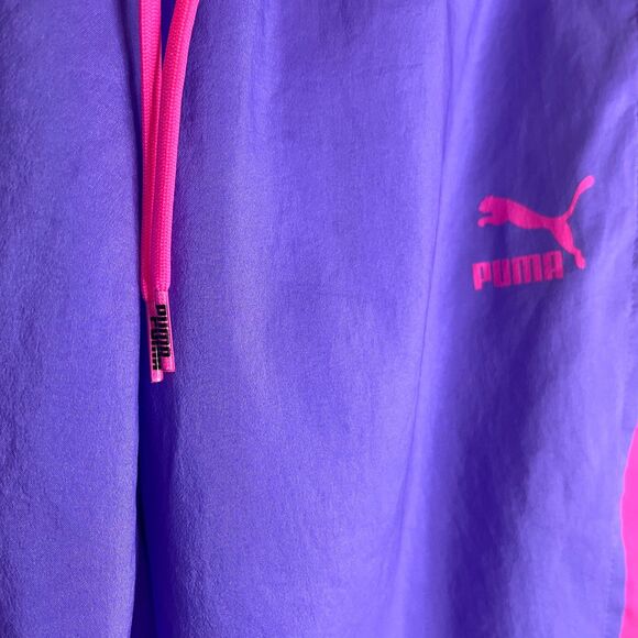Puma TSF OG Retro Pants Women's Size M Purple Pink Black Sport Casual - Picture 5 of 10